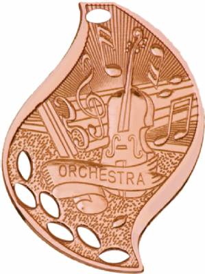2 1/4" Orchestra Flame Series Medal #4