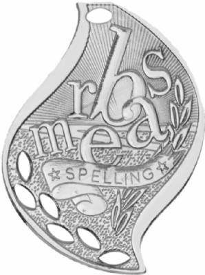 2 1/4" Spelling Flame Series Medal #3