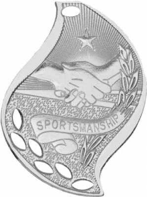 2 1/4" Sportsmanship Flame Series Medal #3