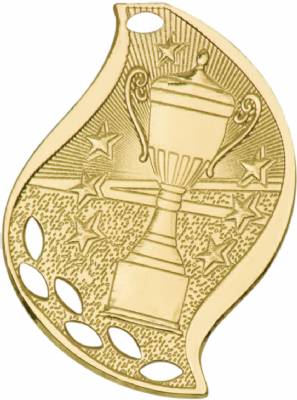 2 1/4" Victory Cup Flame Series Medal #2