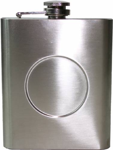 6 oz. Stainless Steel 2" Insert Holder Flask