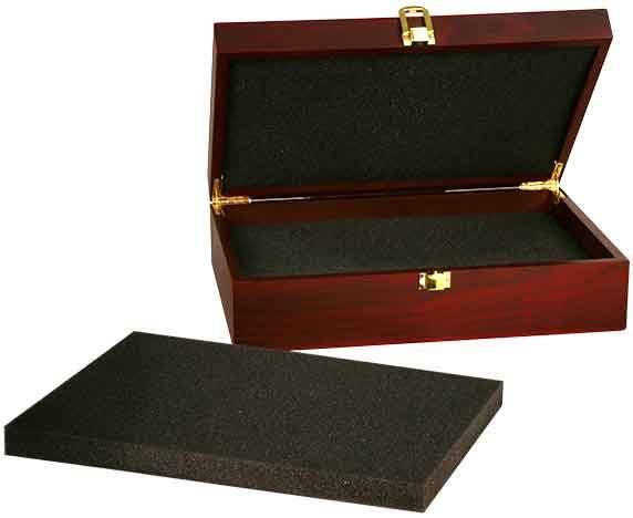 Rosewood Finish Gift Box 7 3/4" x 6 1/4" x 2 3/8" #4