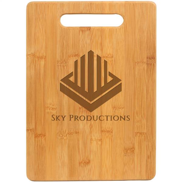 Bamboo Rectangle Cutting Board 13 3/4" x 9 3/4" #2