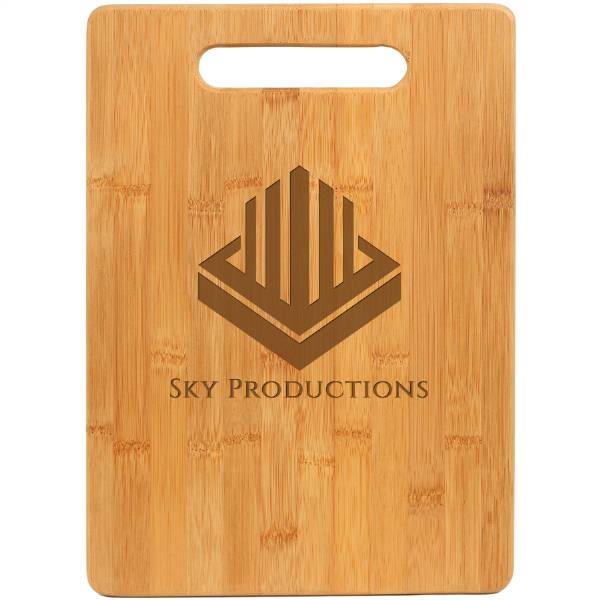 Bamboo Rectangle Cutting Board 13 3/4" x 9 3/4" #2