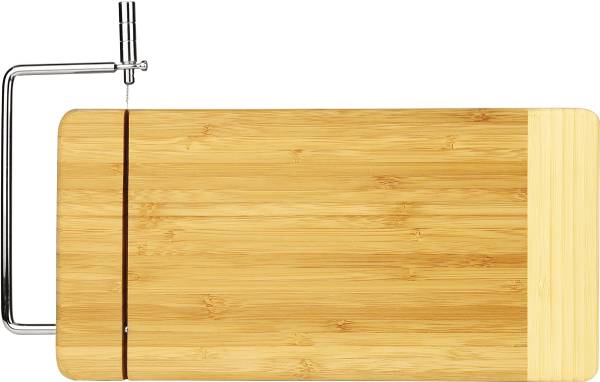 Bamboo Cutting Board with Cheese Cutter 12" x 6"