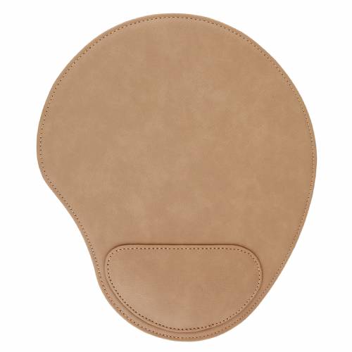 Light Brown Leatherette Mouse Pad