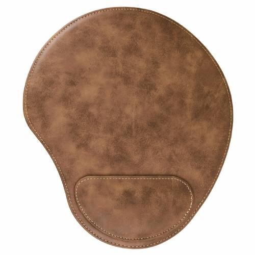 Rustic & Gold Leatherette Mouse Pad