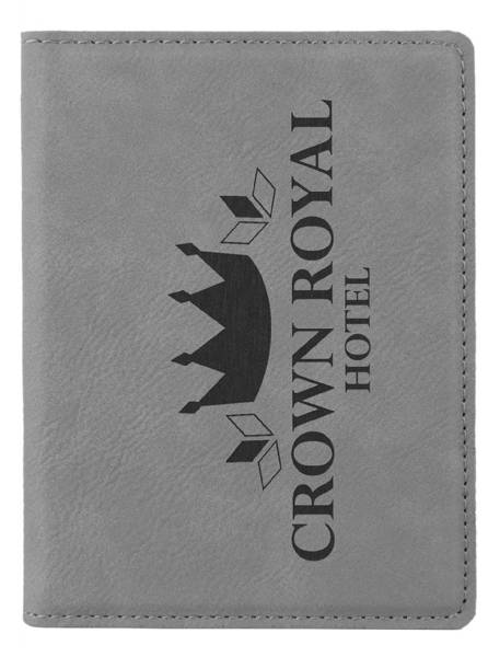 Gray Leatherette Passport Holder #4