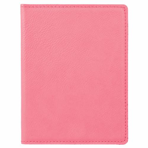 Pink Leatherette Passport Holder