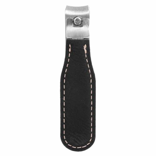 Black & Gold Leatherette Nail Clipper