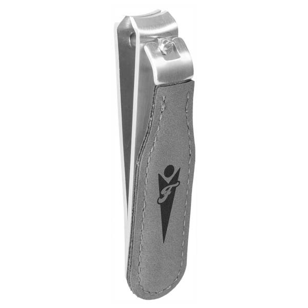 Gray Leatherette Nail Clipper #3