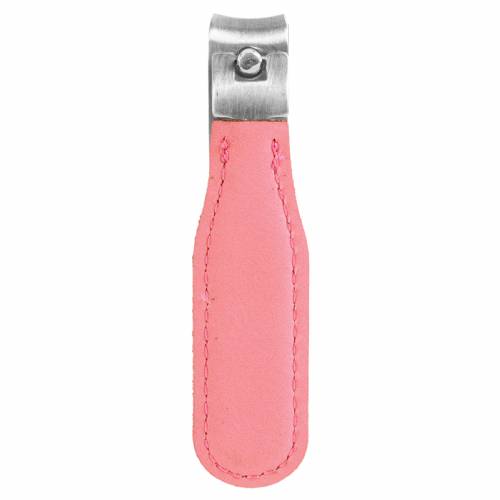 Pink Leatherette Nail Clipper