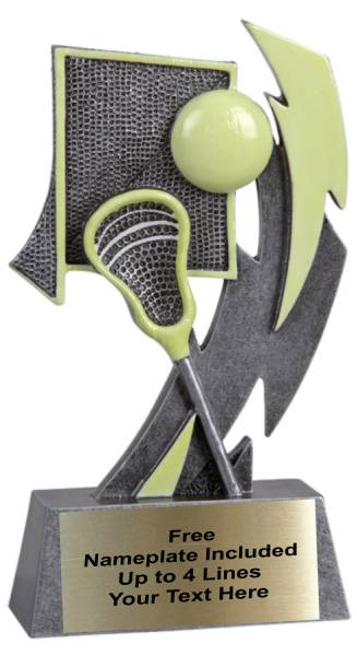 6" Lacrosse Glow in the Dark Resin Trophy