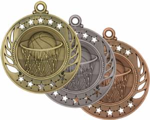 Galaxy Basketball Award Medal