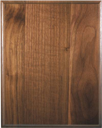 10 1/2" x 13" Genuine Walnut Plaque Blank Cove Edge