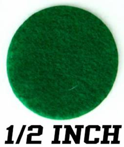Green Felt Dots 1/2" Sold Individually #1