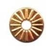 Gold 3/8" Diameter Flat Plaque Rosette #2