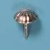 3/8" Silver Domed Head Plaque Nail #2