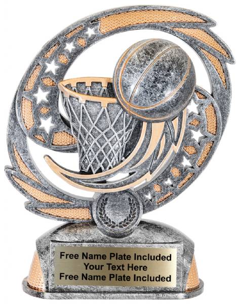 6 1/2" Basketball Hurricane Award