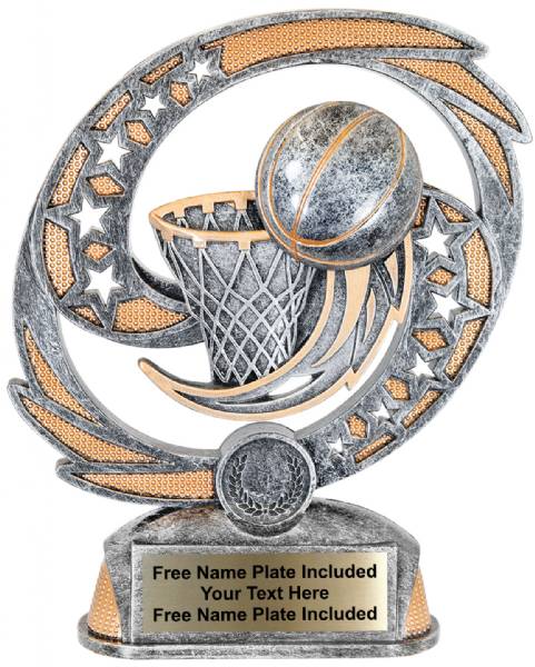 7 1/2" Basketball Hurricane Award