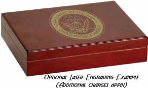 Rosewood Piano Gloss Finish Humidor Gift Set #4