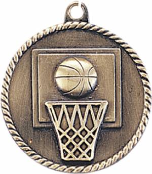 High Relief Basketball Award Medal #2