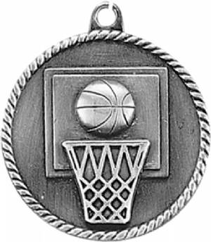 High Relief Basketball Award Medal #3
