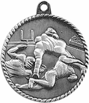 High Relief Football Award Medal #3