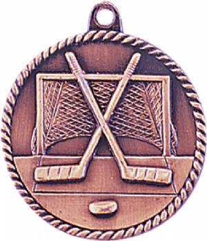 High Relief Hockey Award Medal #4