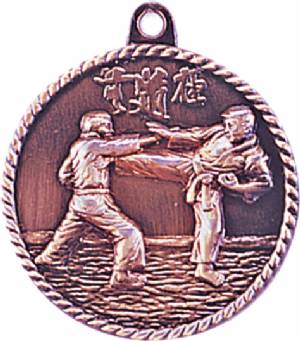 High Relief Karate Award Medal #4