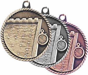 High Relief Swimming Award Medal