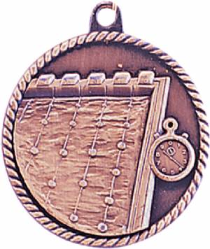 High Relief Swimming Award Medal #4