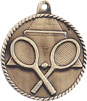 High Relief Tennis Award Medal #2