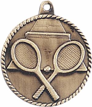 High Relief Tennis Award Medal #2