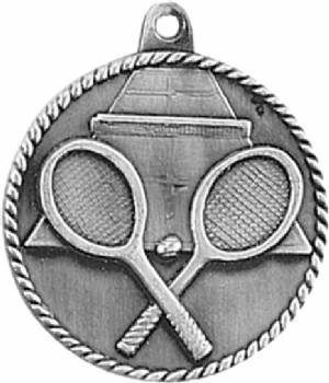 High Relief Tennis Award Medal #3