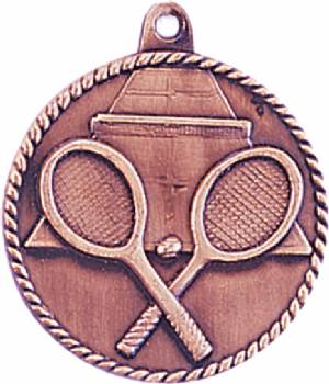High Relief Tennis Award Medal #4