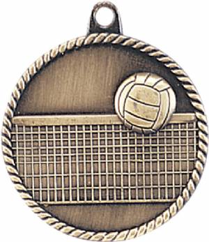 High Relief Volleyball Award Medal #2