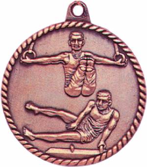 High Relief Male Gymnastic Award Medal #4