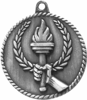 High Relief Victory Torch Award Medal #3
