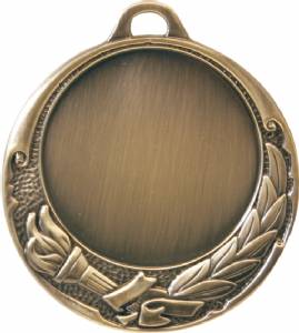 Antique Finish 2 3/4" Insert Holder Award Medal