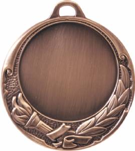 Antique Finish 2 3/4" Insert Holder Award Medal #3