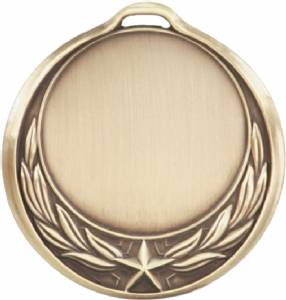 Antique Finish 2 3/4" Insert Holder Award Medal