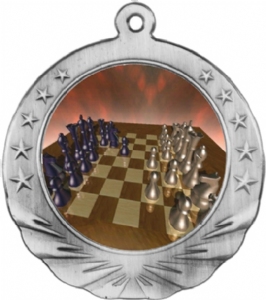 Chess Award Medal with Color Insert #2