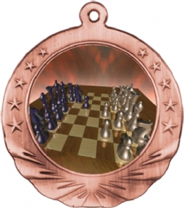 Chess Award Medal with Color Insert #3