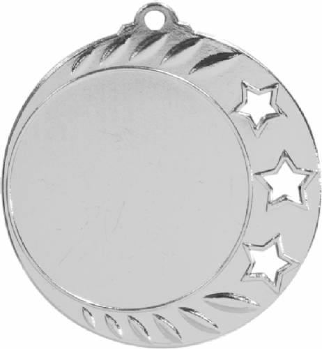 Bright Finish 1 7/8" 3 Star Insert Holder Award Medal #3