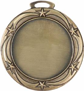 Antique Finish 2 3/4" Insert Holder Award Medal