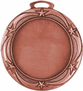 Antique Finish 2 3/4" Insert Holder Award Medal #3