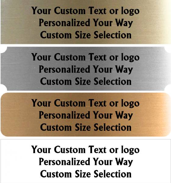 Custom Metal Name Plates Sublimated #2