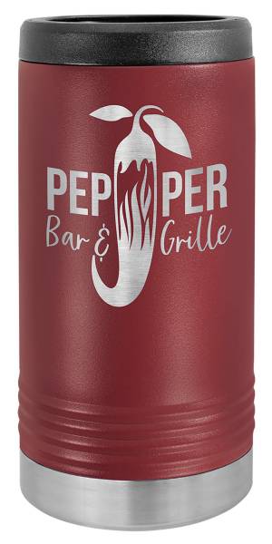 Maroon Polar Camel Vacuum Insulated Slim Can Beverage Holder #2