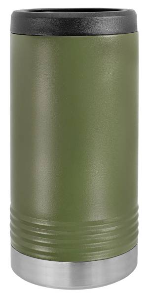 Olive Green Polar Camel Vacuum Insulated Slim Can Beverage Holder